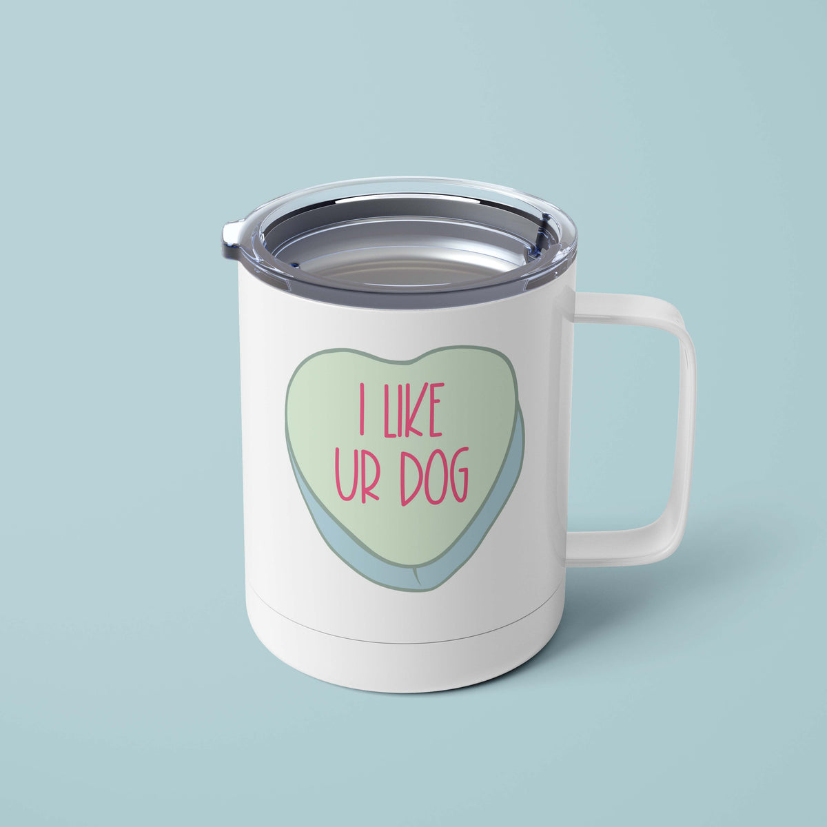 I Like Ur Dog Heart Mug