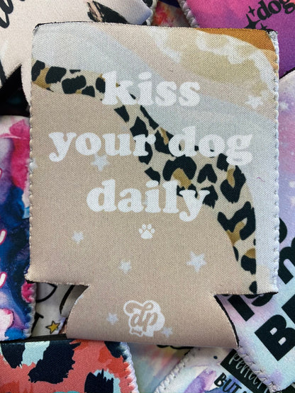 Kiss Your Dog Daily Can Cooler - The Dapper Paw