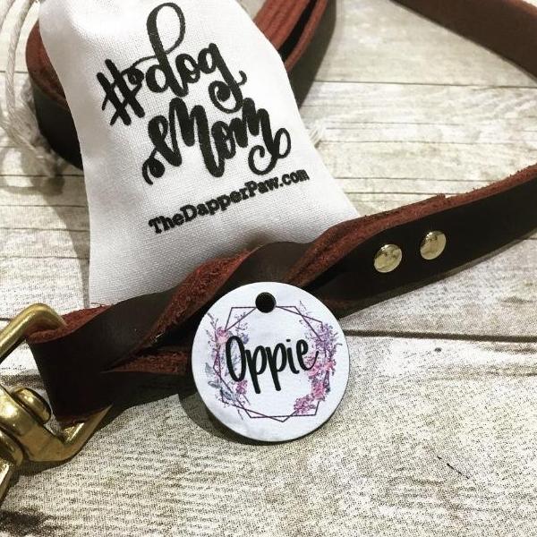 Spring Geometric Pet ID Tag - The Dapper Paw