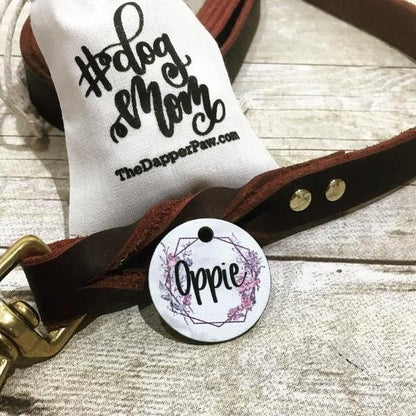 Spring Geometric Pet ID Tag - The Dapper Paw