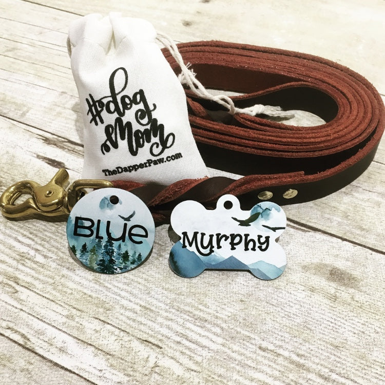 Mountain View Pet ID Tag - The Dapper Paw