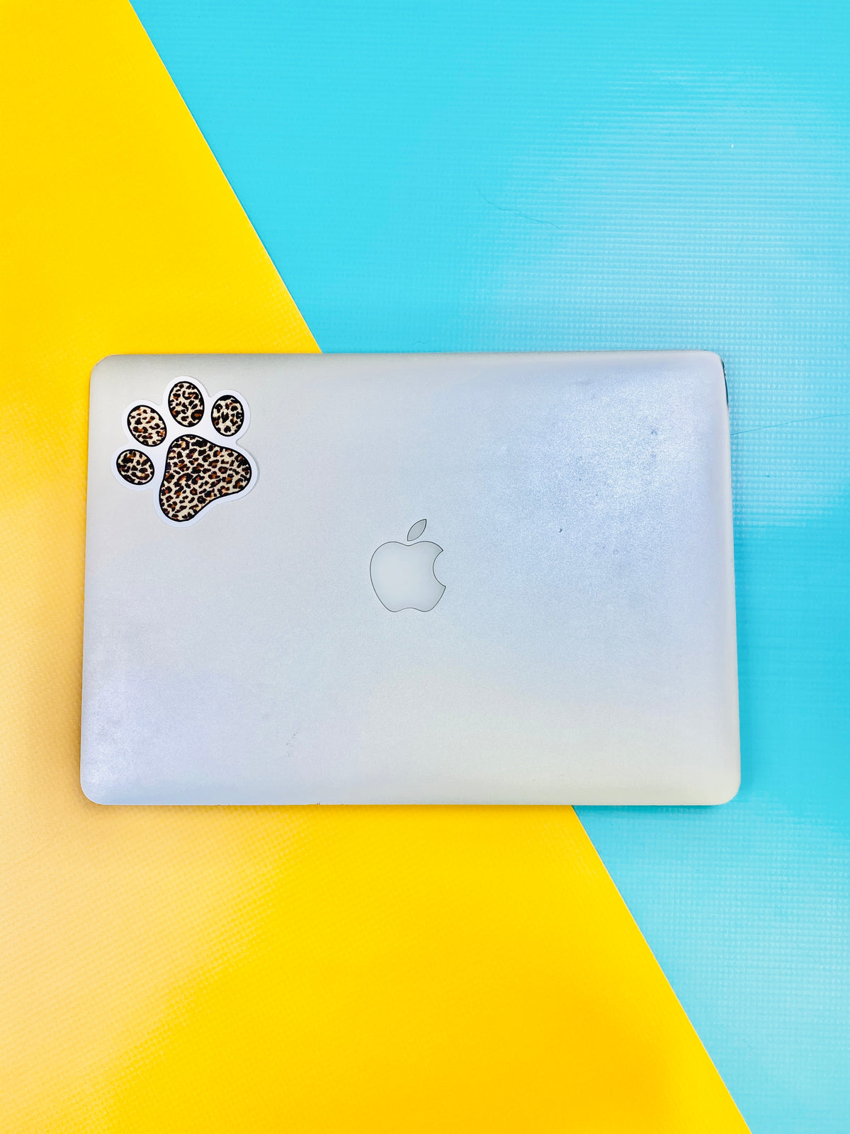 Leopard Paw Print Die Cut Sticker