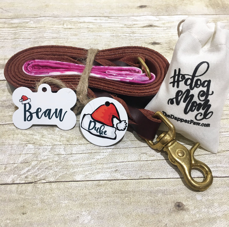 Santa Hat Pet ID Tag - The Dapper Paw