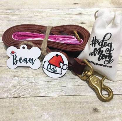 Santa Hat Pet ID Tag - The Dapper Paw