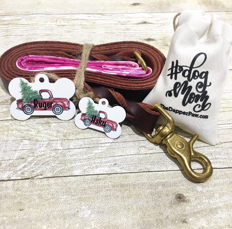 Christmas Truck Pet ID Tag - The Dapper Paw