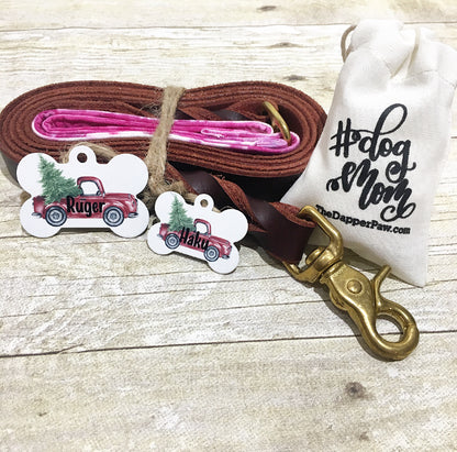 Christmas Truck Pet ID Tag - The Dapper Paw
