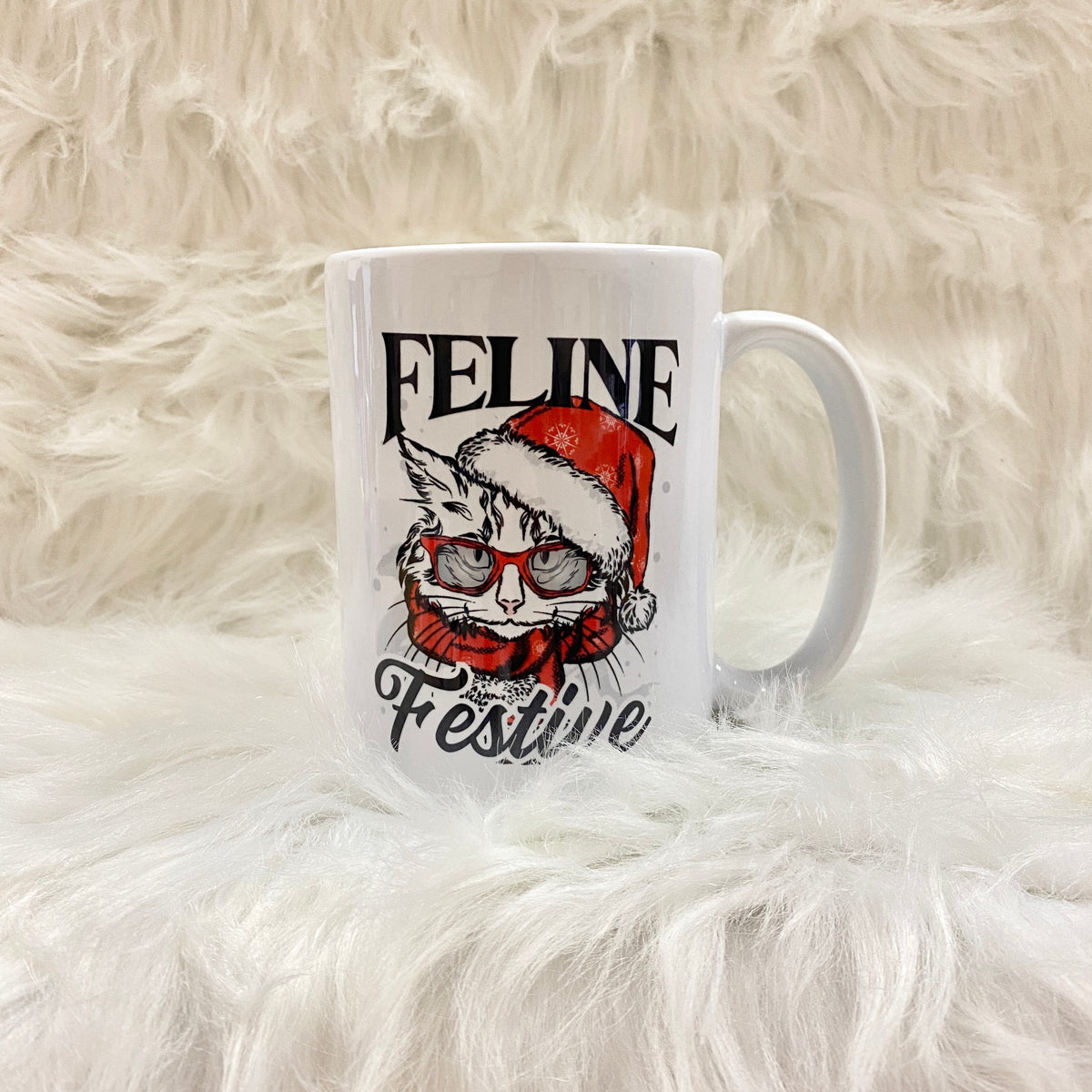 Feline Festive | Holiday Cat Mug