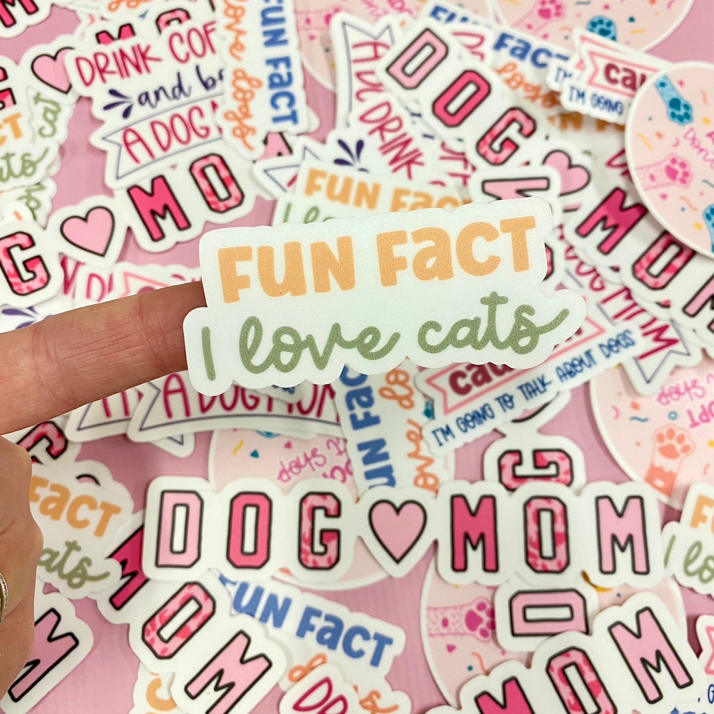 Fun Fact: I like Cats Die Cut Sticker