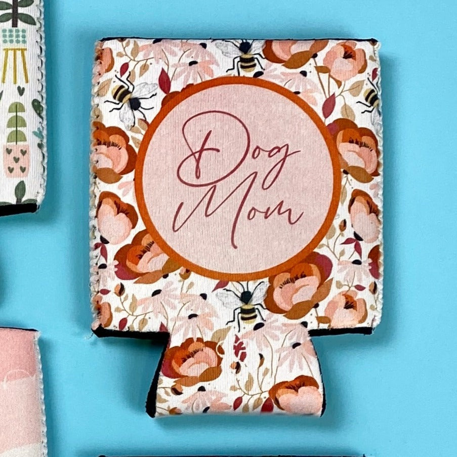 Dog Mom (Poppies) Can Cooler