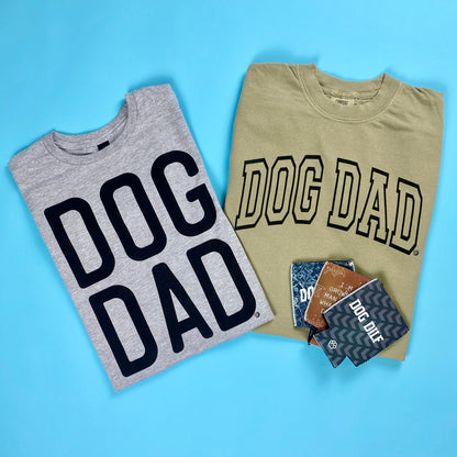 Arched Collegiate Dog Dad Tee | DP1137