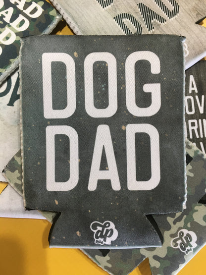 Dog Dad (Cement Grey) Can Cooler - The Dapper Paw