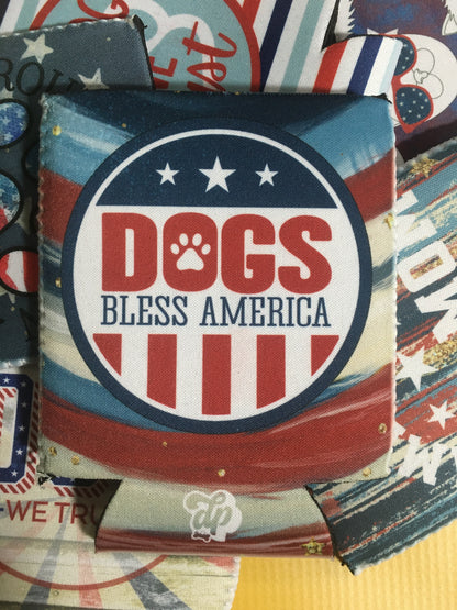 Dogs Bless America Can Cooler