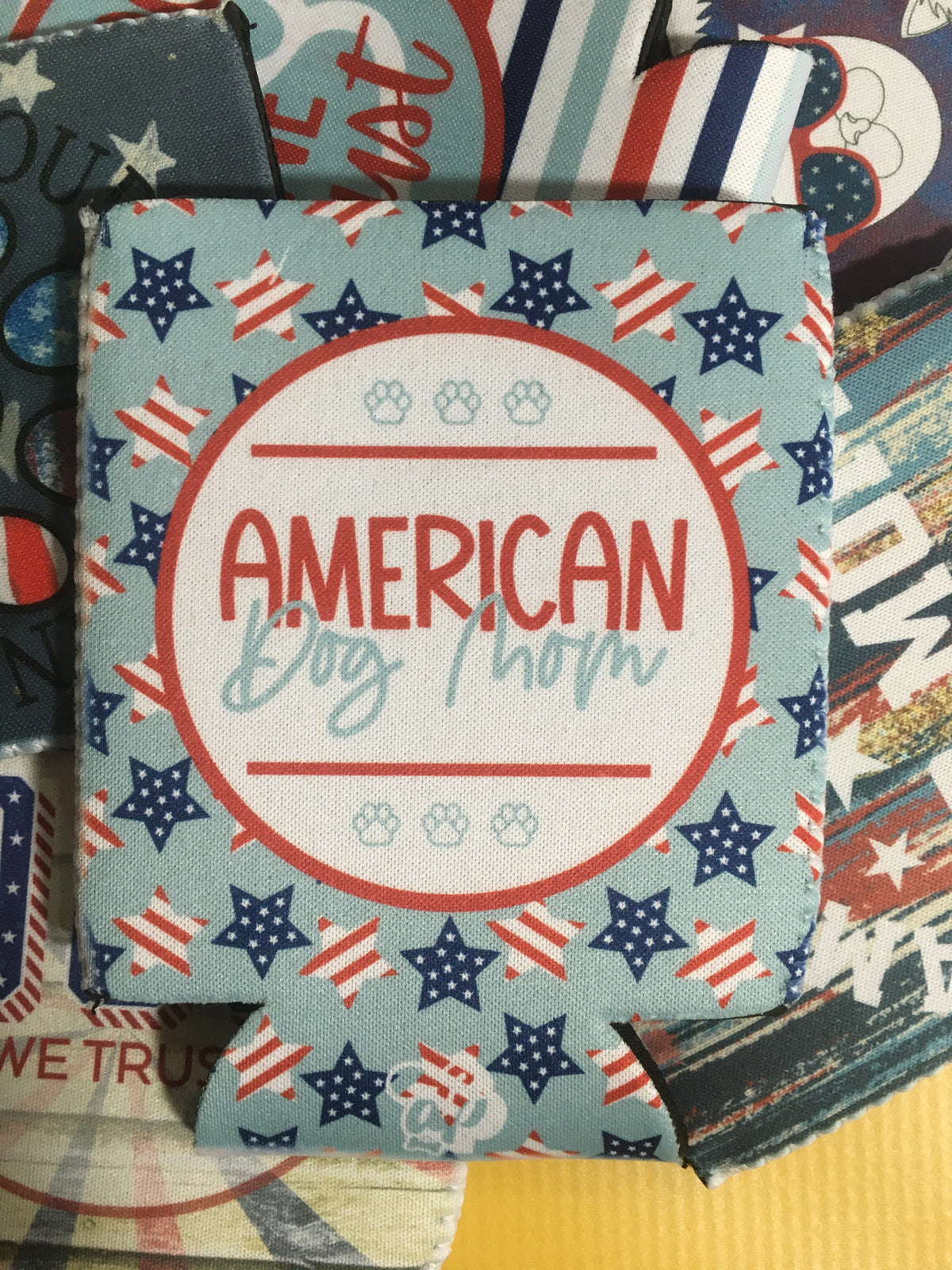 American Dog Mom (stars) Can Cooler