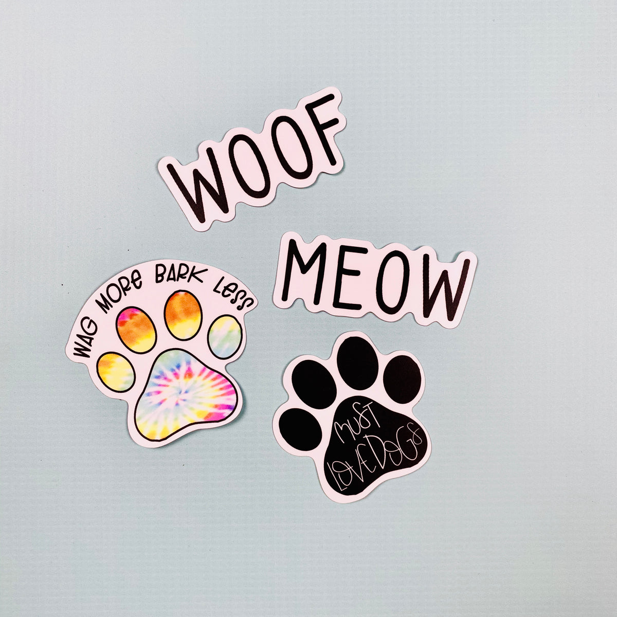 Wag More Bark Less Die Cut Sticker