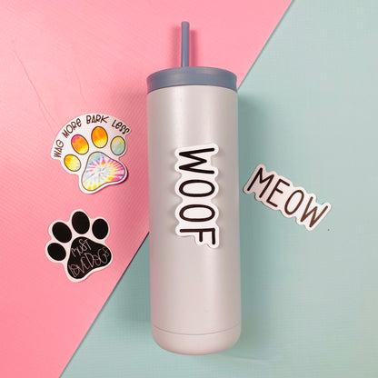 Wag More Bark Less Die Cut Sticker