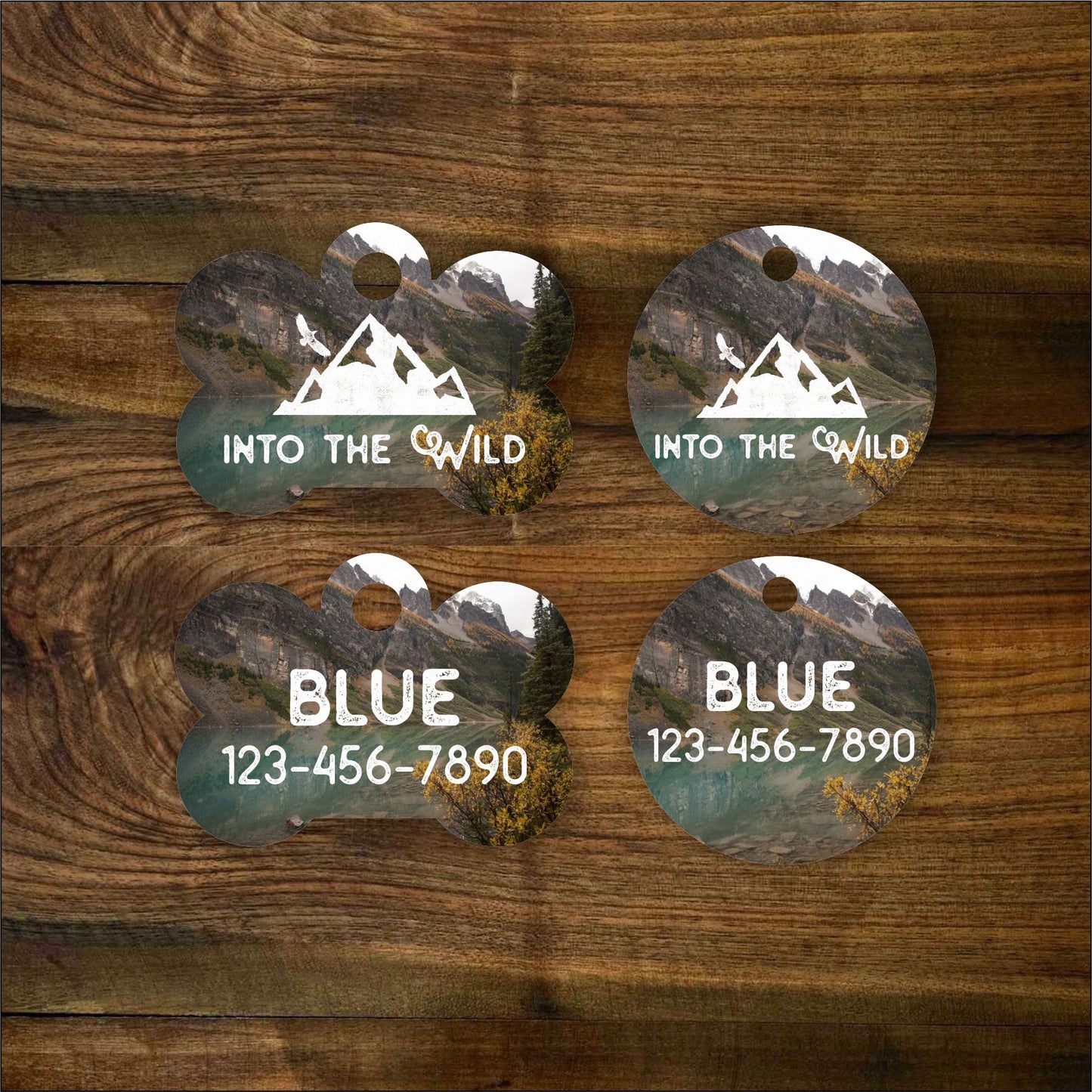 Into The Wild Pet ID Tag - The Dapper Paw