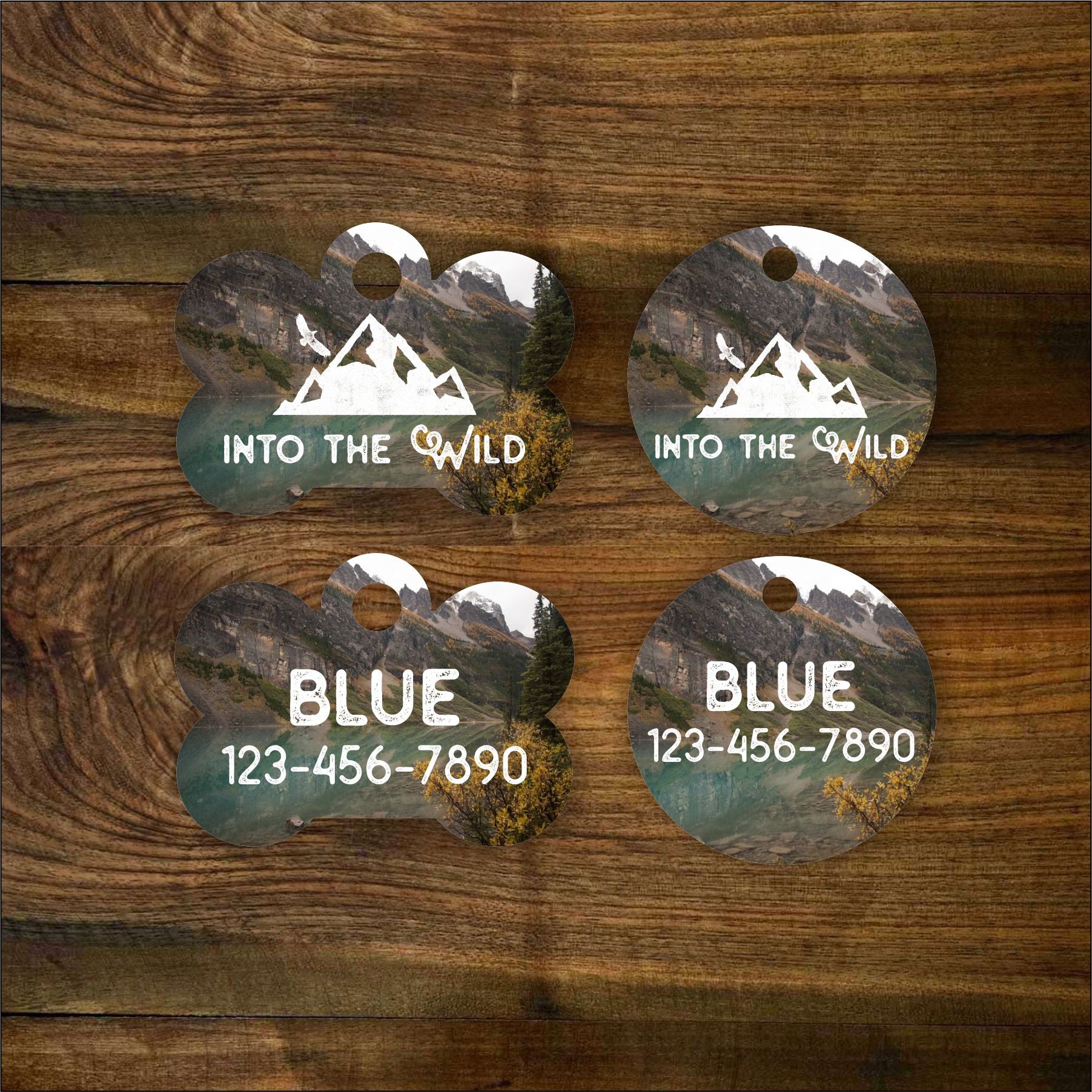 Into The Wild Pet ID Tag - The Dapper Paw