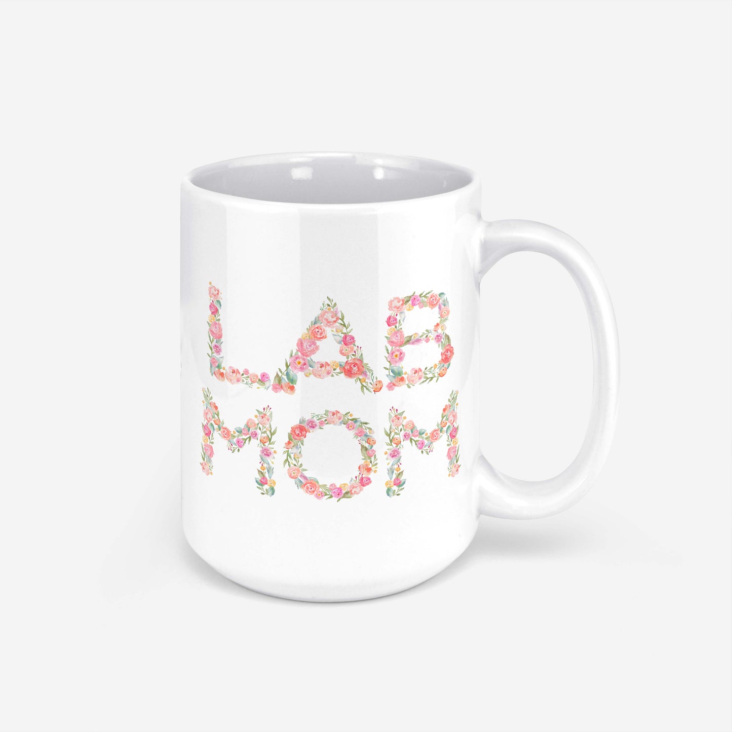 Lab Mom Floral Mug - The Dapper Paw