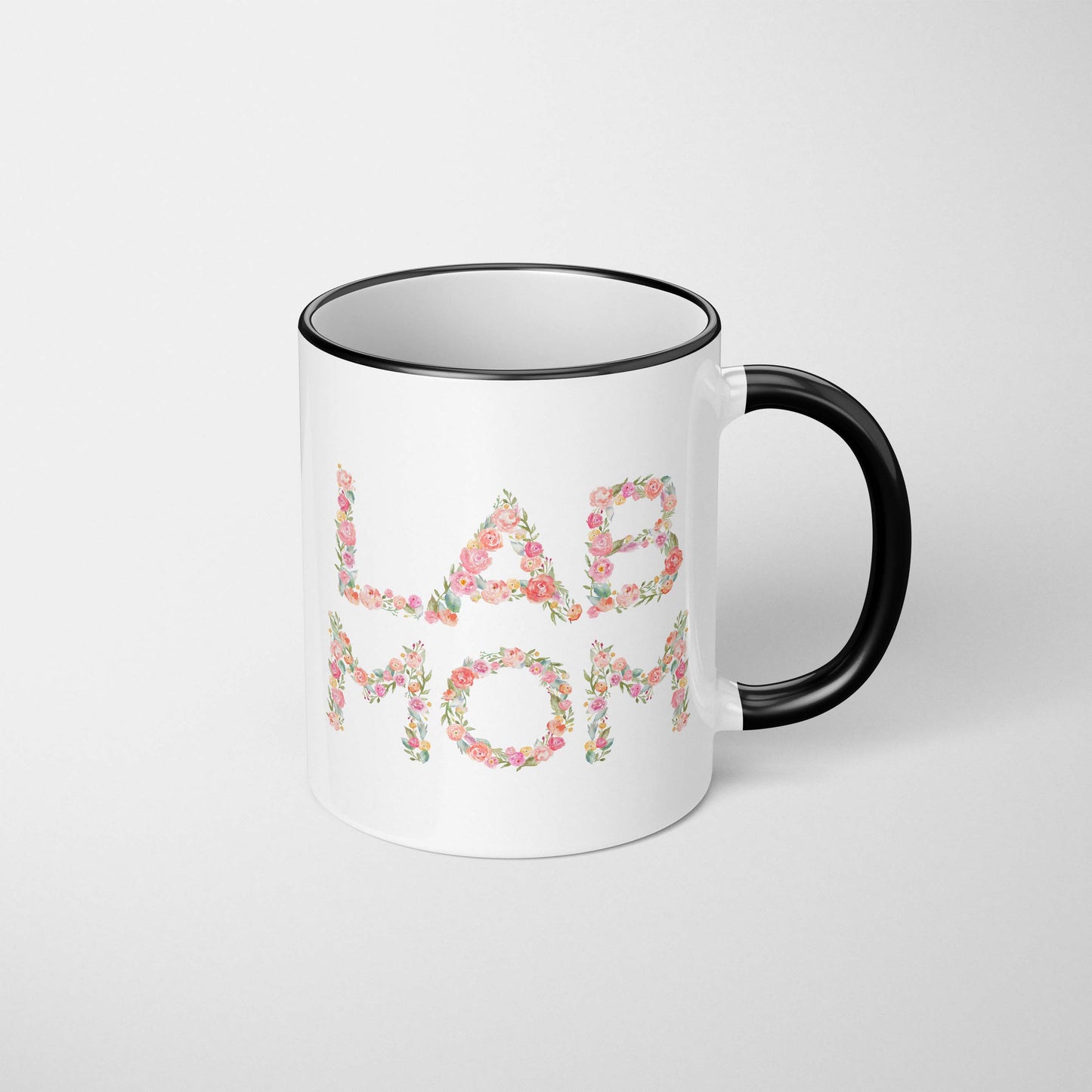 Lab Mom Floral Mug - The Dapper Paw