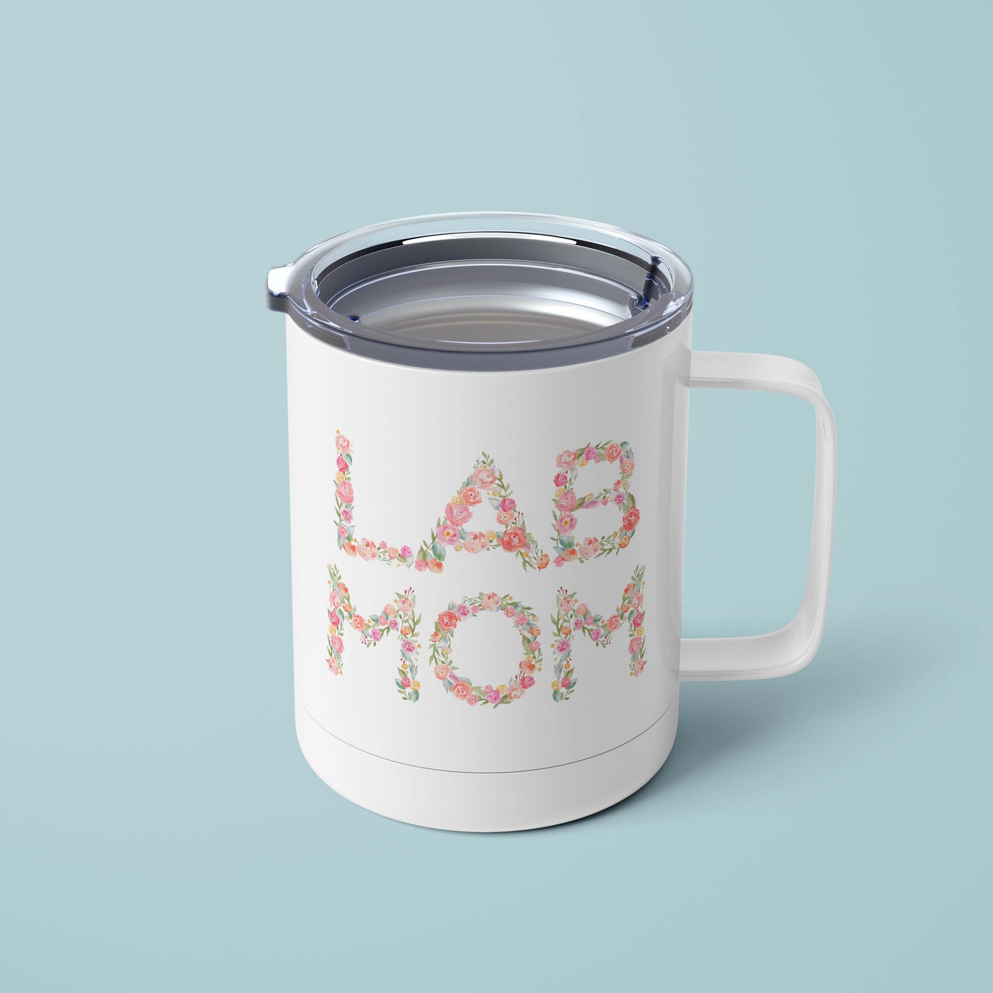 Lab Mom Floral Mug - The Dapper Paw