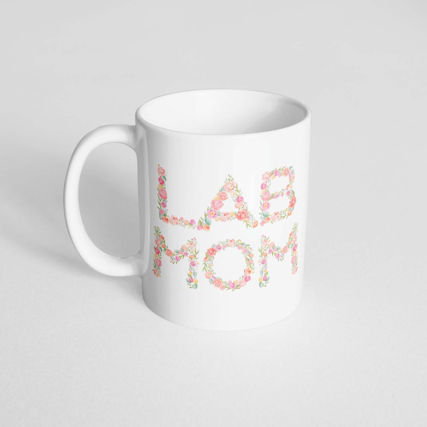Lab Mom Floral Mug - The Dapper Paw
