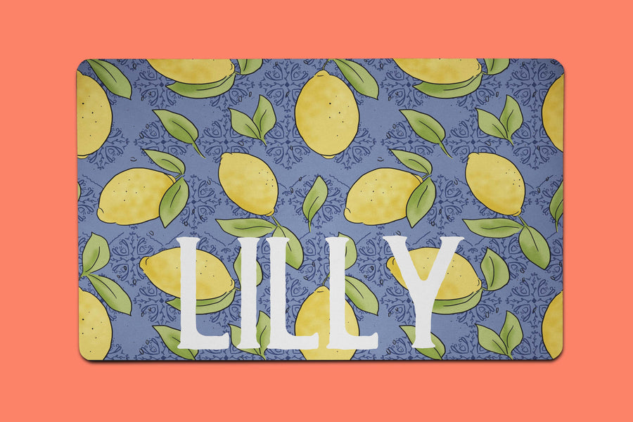 Lilly Lemon Placemat - The Dapper Paw
