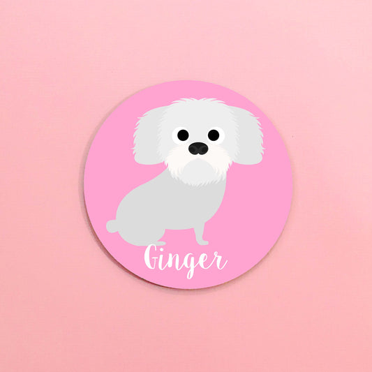 Maltese Mouse Pad - The Dapper Paw