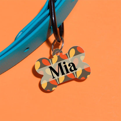 Mia's Fall Pet ID Tag