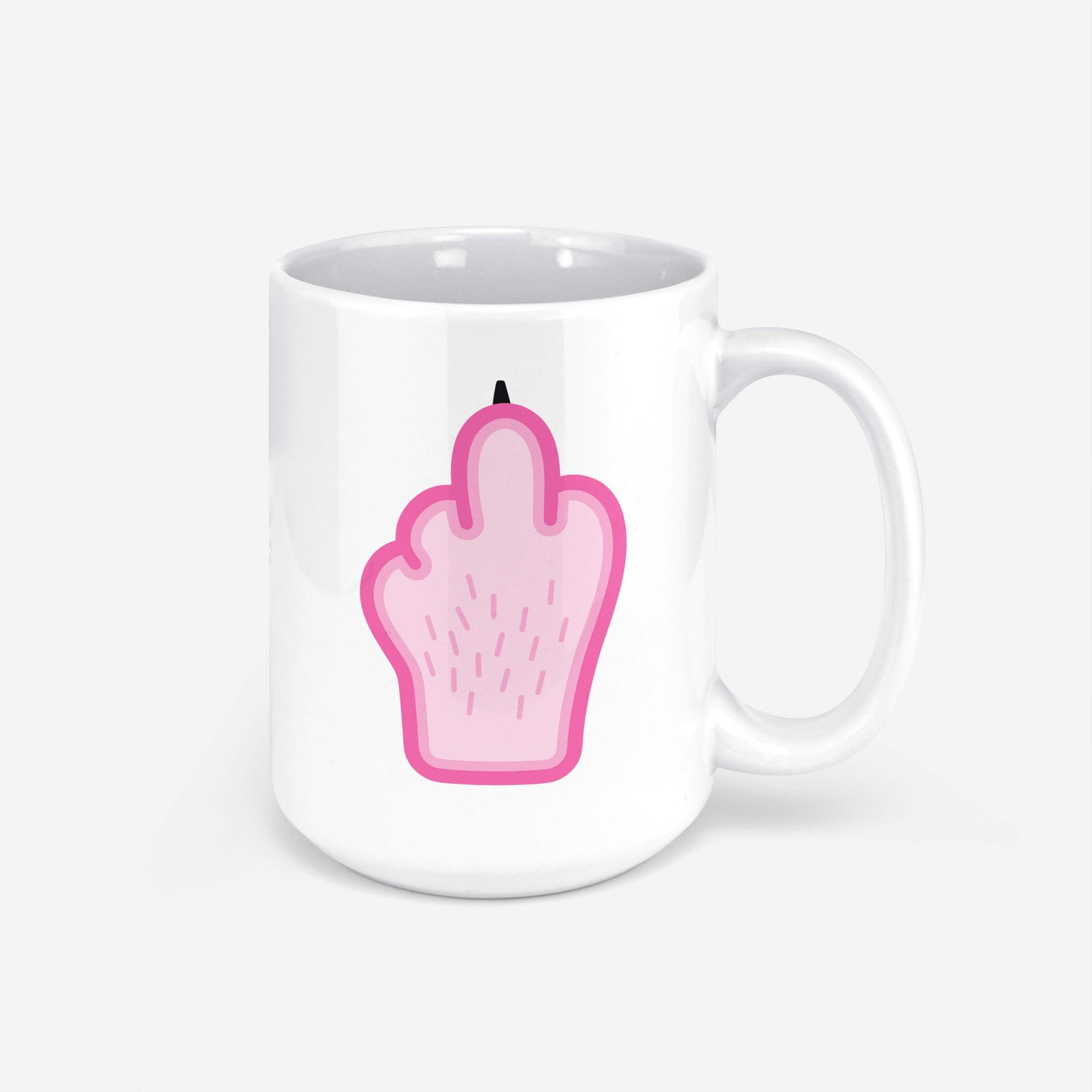 Middle Finger (Pink) Mug