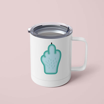 Middle Finger (Teal) Mug