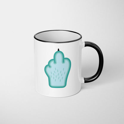 Middle Finger (Teal) Mug