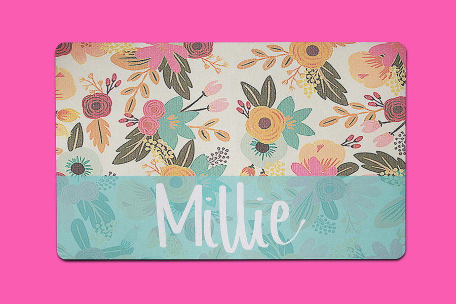 Millie Flowers Placemat - The Dapper Paw