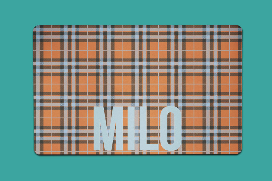 Milo Plaid Placemat - The Dapper Paw