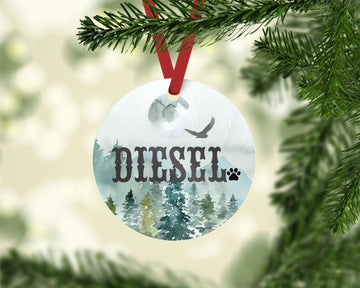 Mountain View Photo Ornament - The Dapper Paw