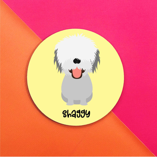 Old English Sheepdog Mouse Pad - The Dapper Paw