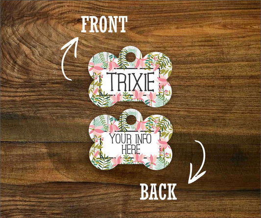 Whimsy Floral Pet ID Tag - The Dapper Paw
