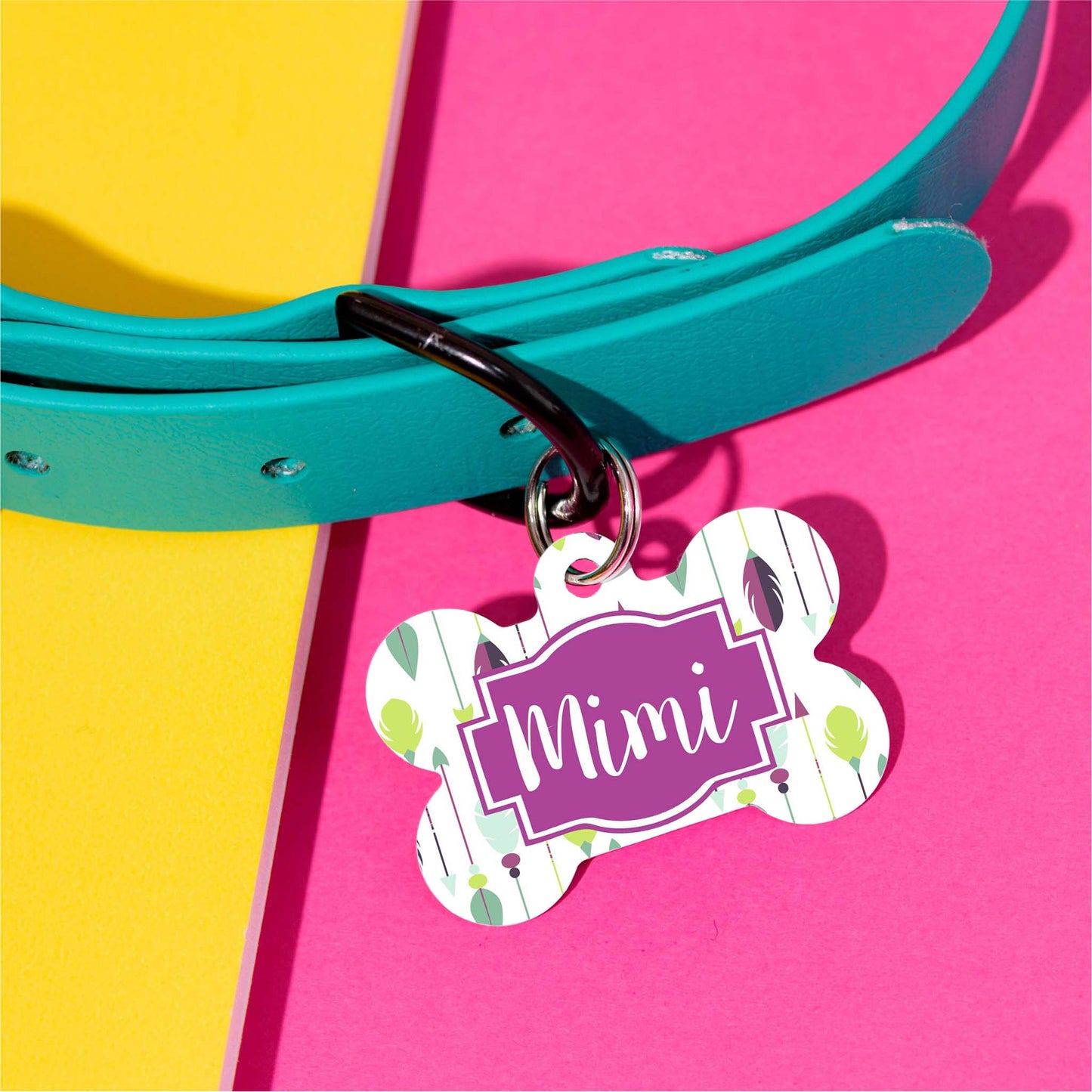 Aztec Arrows Pet ID Tag - The Dapper Paw