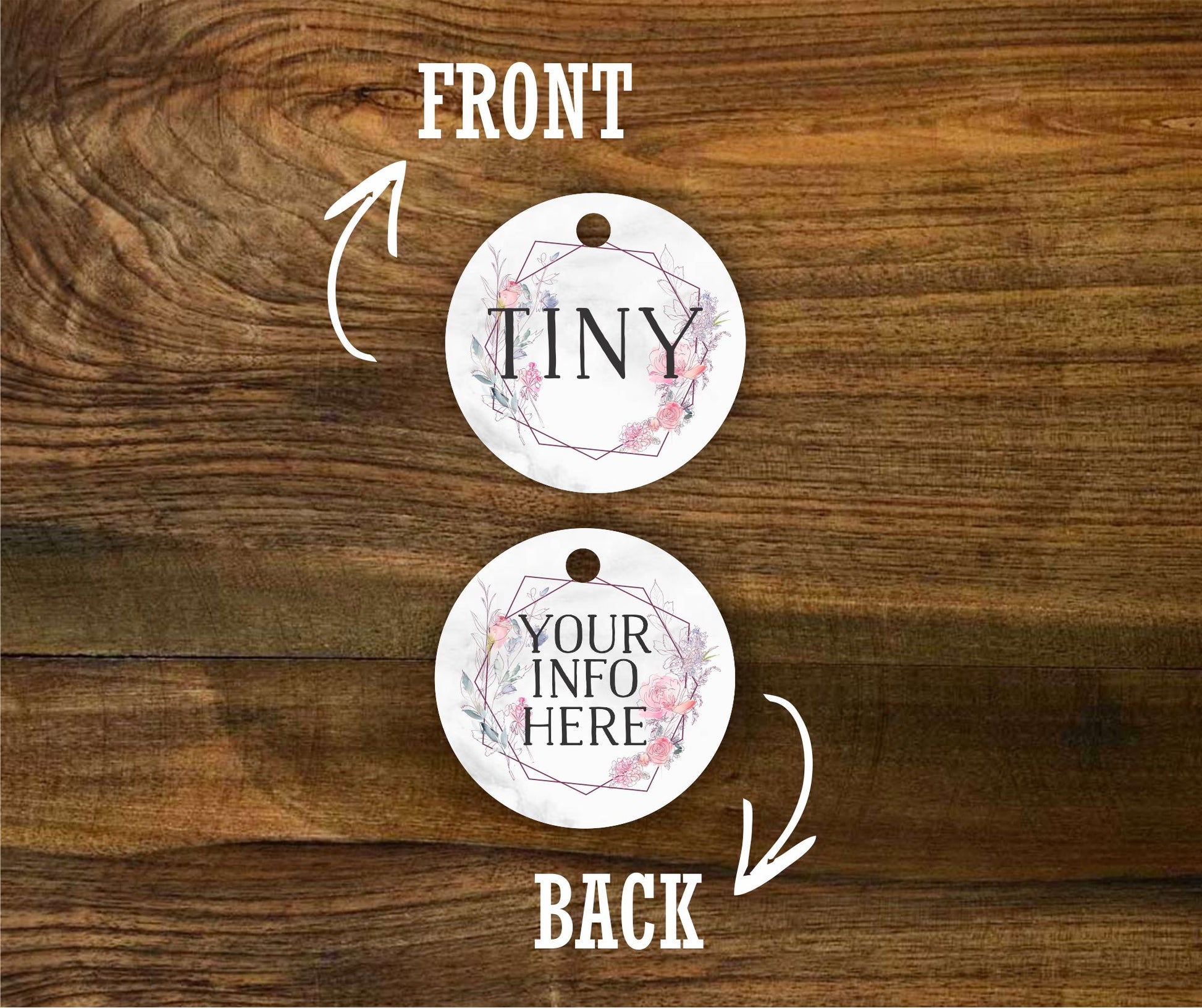 Spring Geometric Pet ID Tag - The Dapper Paw