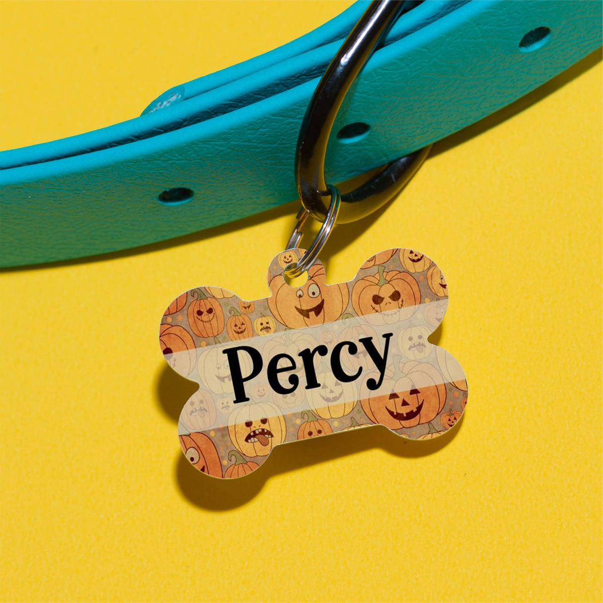 Jack-o-Lantern Pet ID Tag