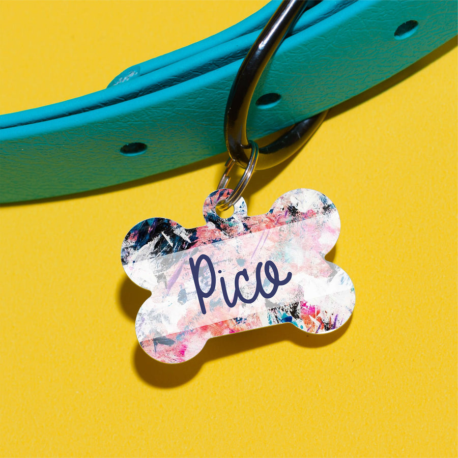 Pico Picasso Watercolor Pet ID Tag - The Dapper Paw