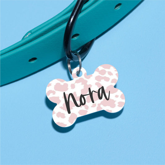 Nora Pink Pet ID Tag - The Dapper Paw