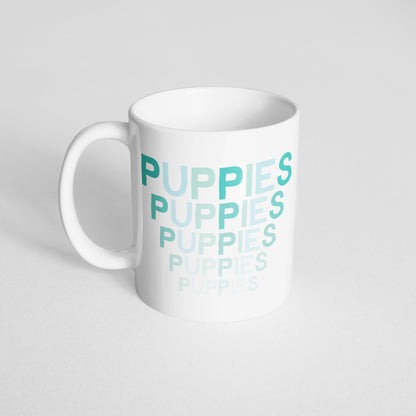Puppies Fade (Blue) Mug - The Dapper Paw