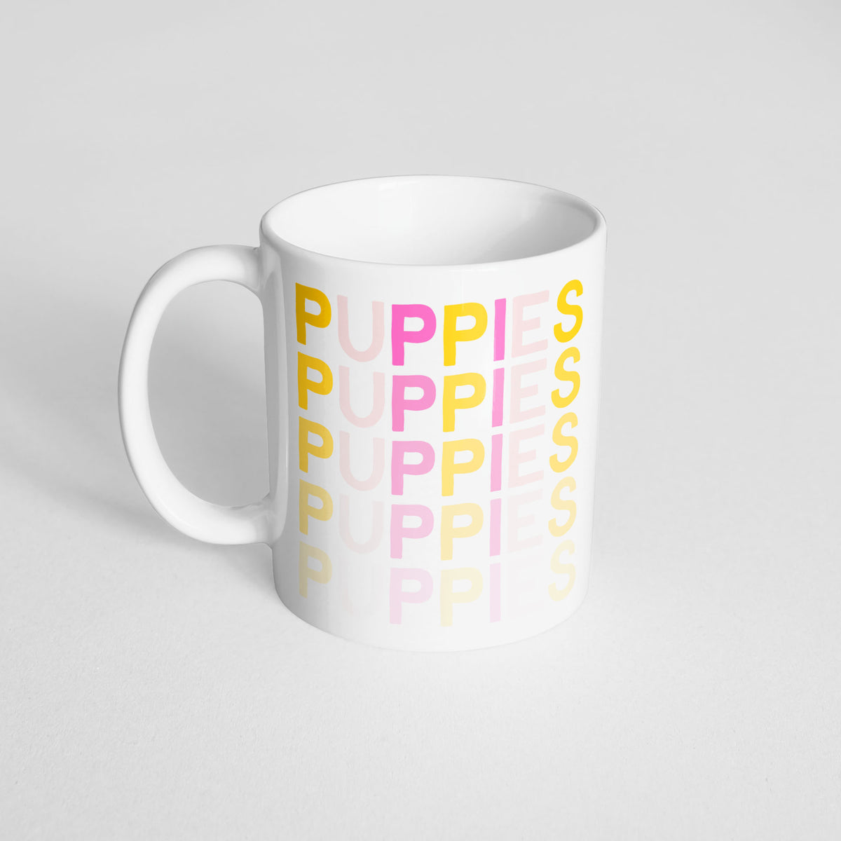 Puppies Fade (Pink) Mug - The Dapper Paw