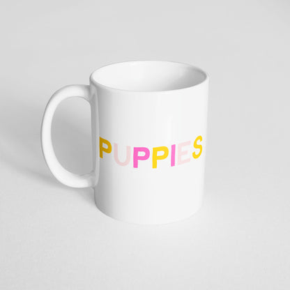 Puppies (Pink) Mug - The Dapper Paw