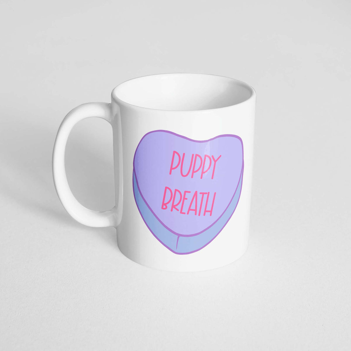 Puppy Breath Heart Mug