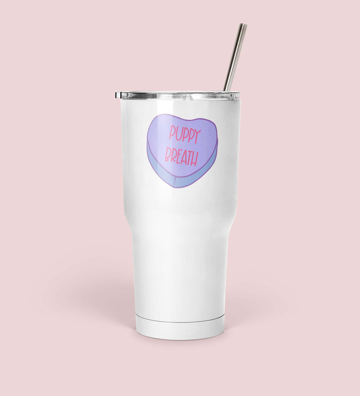 Puppy Breath Heart Mug