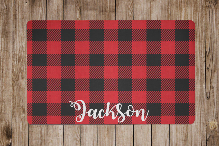 Red Buffalo Plaid Placemat - The Dapper Paw