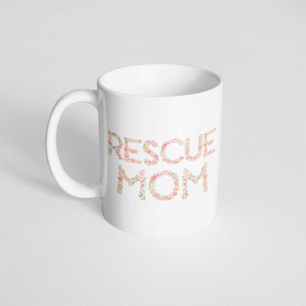 Rescue Mom Floral Mug