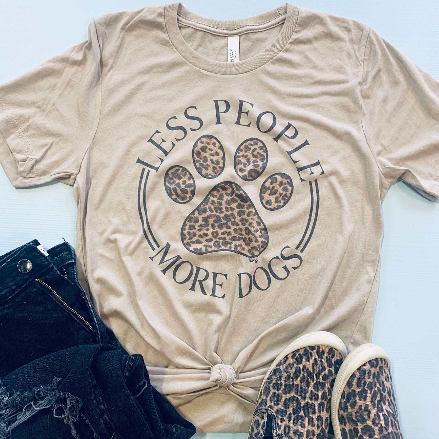 Less People More Dogs Tee (SUB1007) - The Dapper Paw