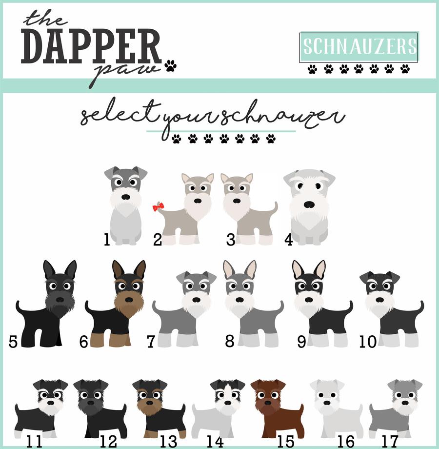 Schnauzer Mouse Pad - The Dapper Paw